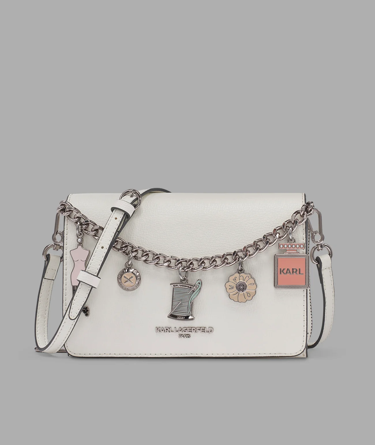 LOURDES CROSSBODY WITH FASHION CHAIN