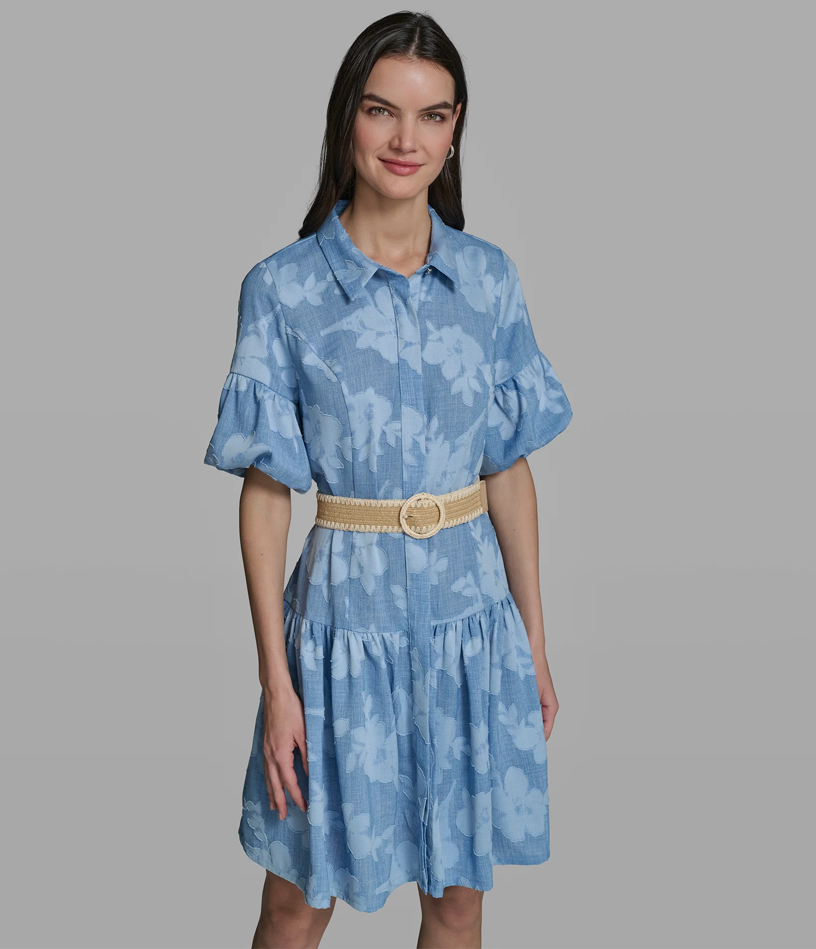 179-short-sleeve-jacquard-belted-shirt-dress-1.webp SHORT SLEEVE JACQUARD BELTED SHIRT DRESS