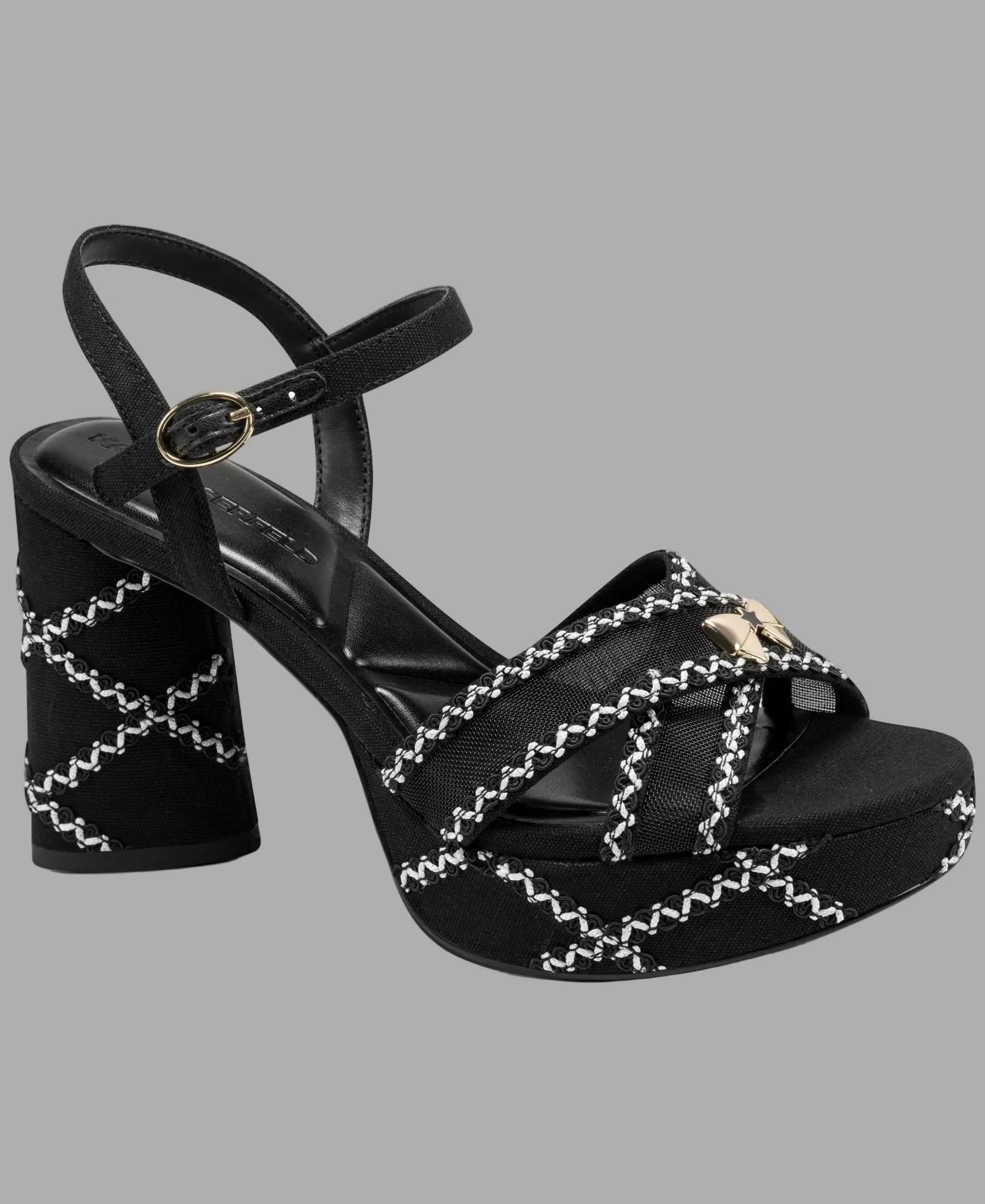 HICKORY MESH ANKLE STRAP PLATFORM SANDAL