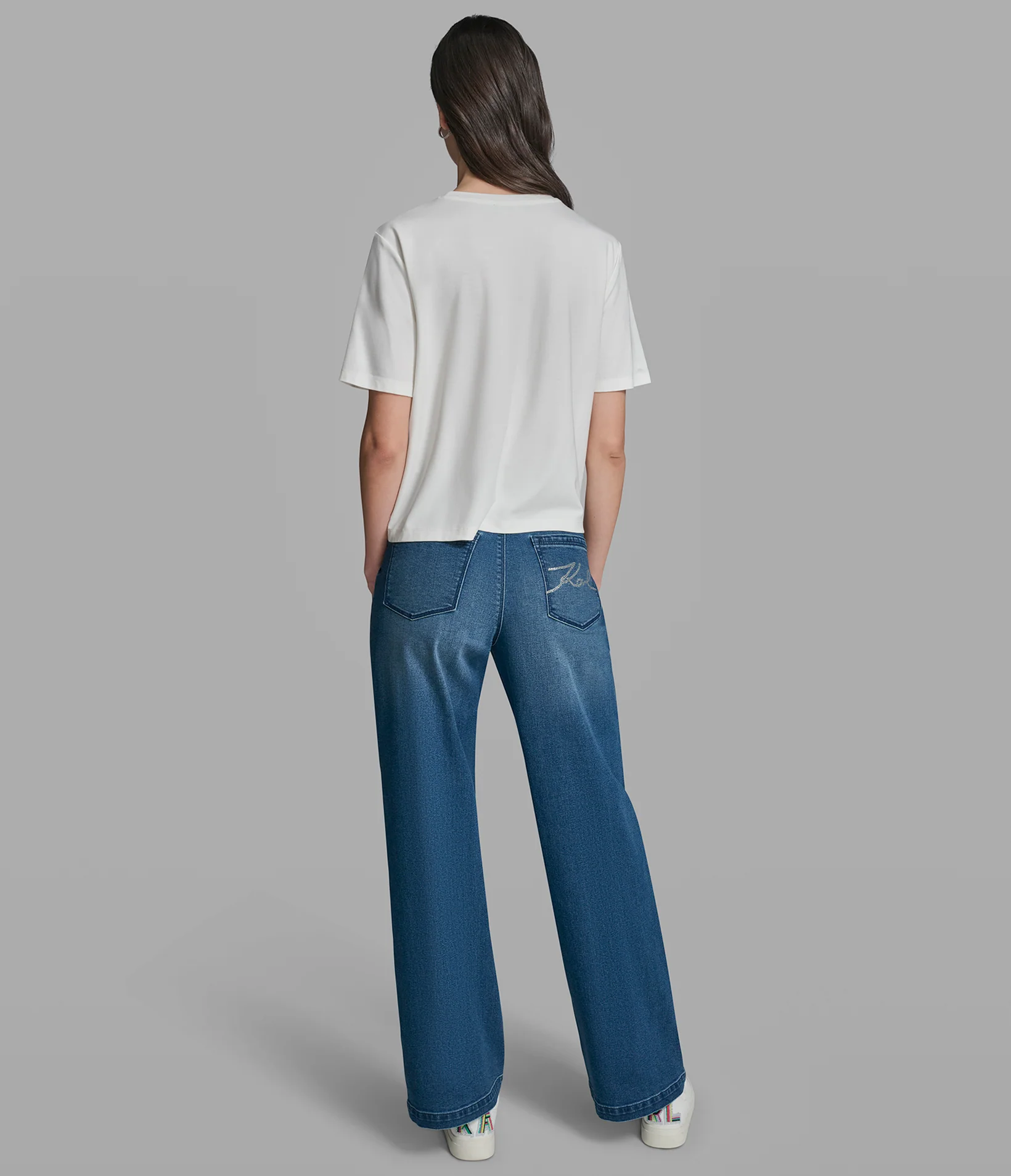SHORT SLEEVE KNIT SHIRT WITH CROCHET POCKETS