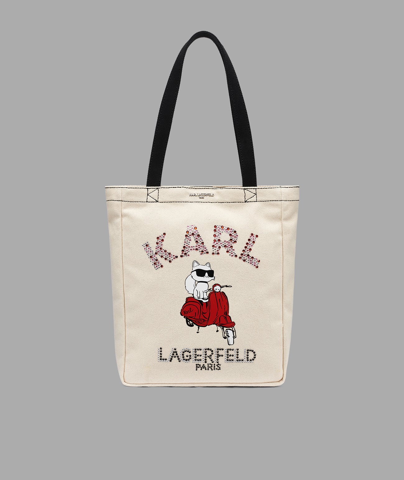 261-cannes-choupette-vespa-canvas-tote-1.jpg CANNES CHOUPETTE VESPA CANVAS TOTE