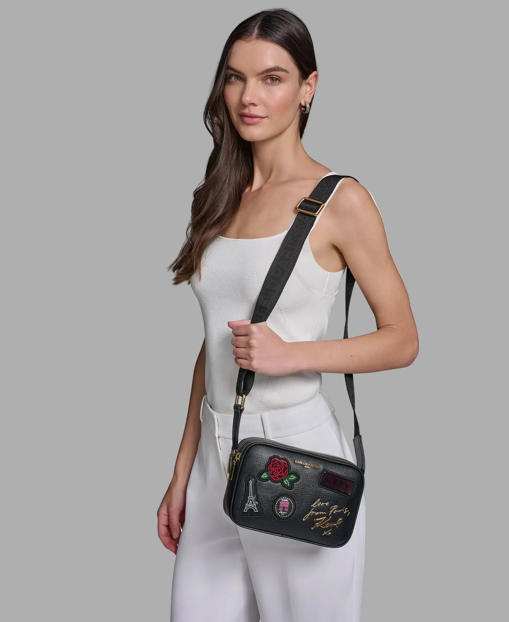 MAYBELLE CROSSBODY WITH PARIS PATCH