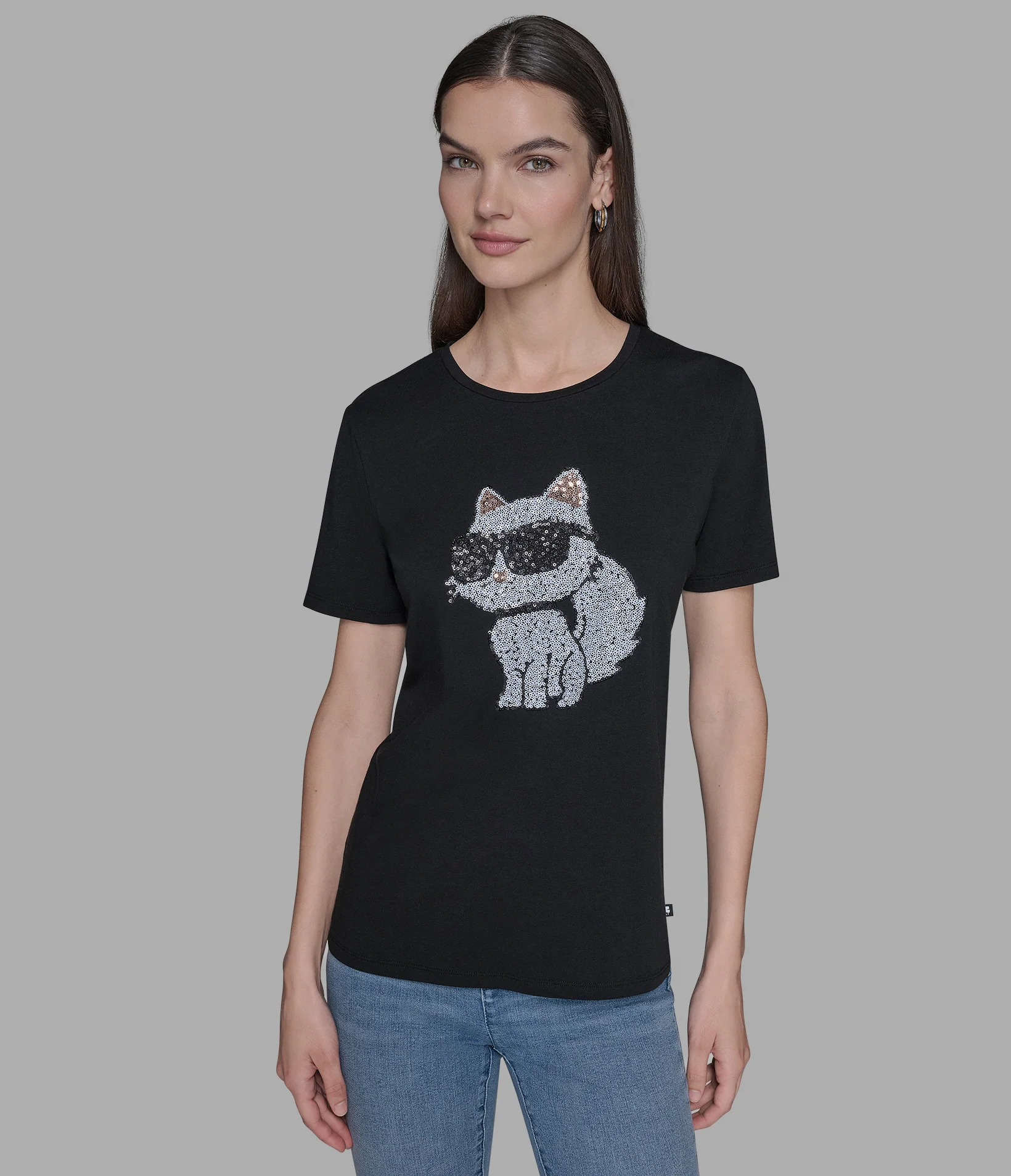 CHOUPETTE SEQUIN LOGO TEE