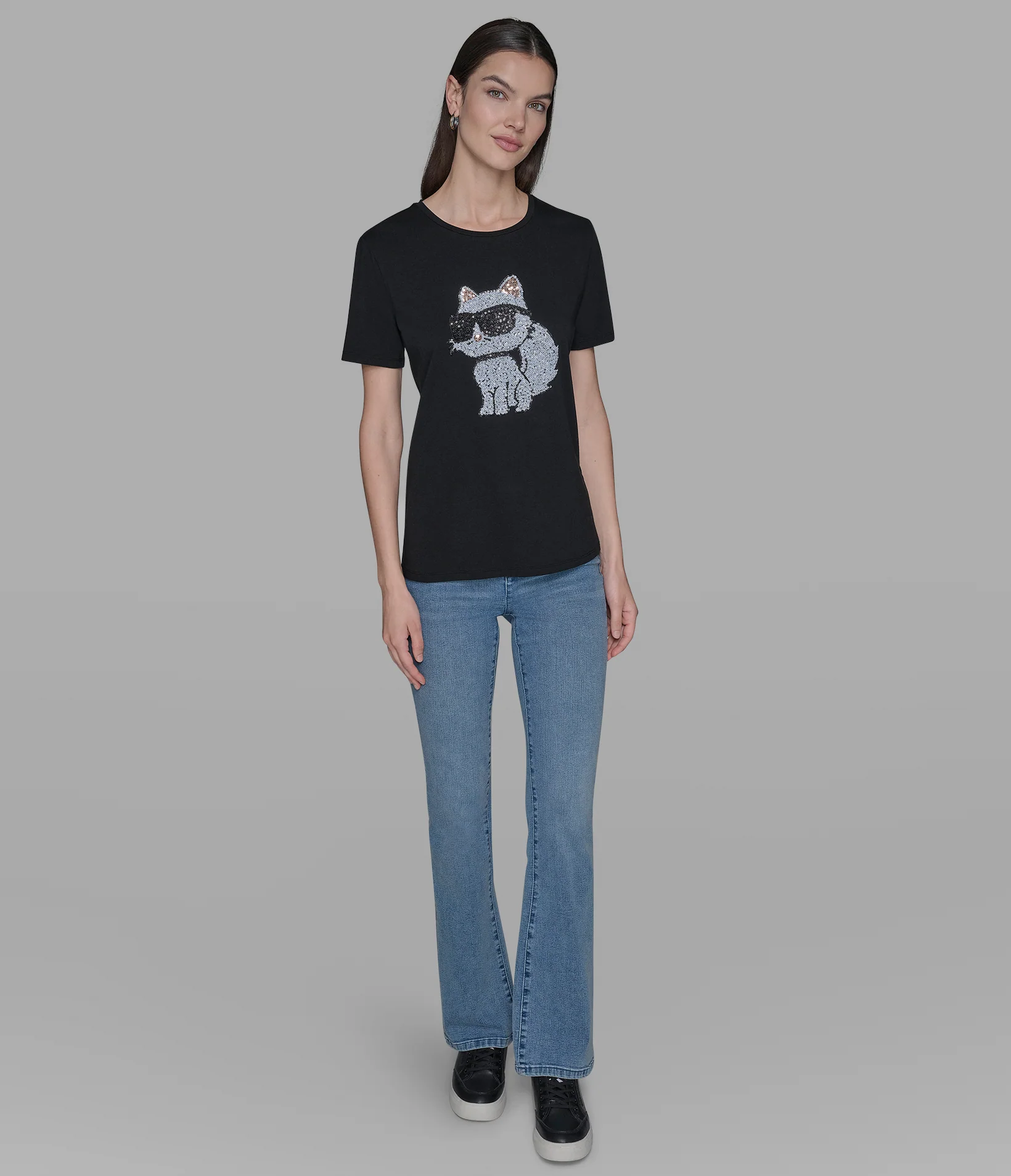 CHOUPETTE SEQUIN LOGO TEE