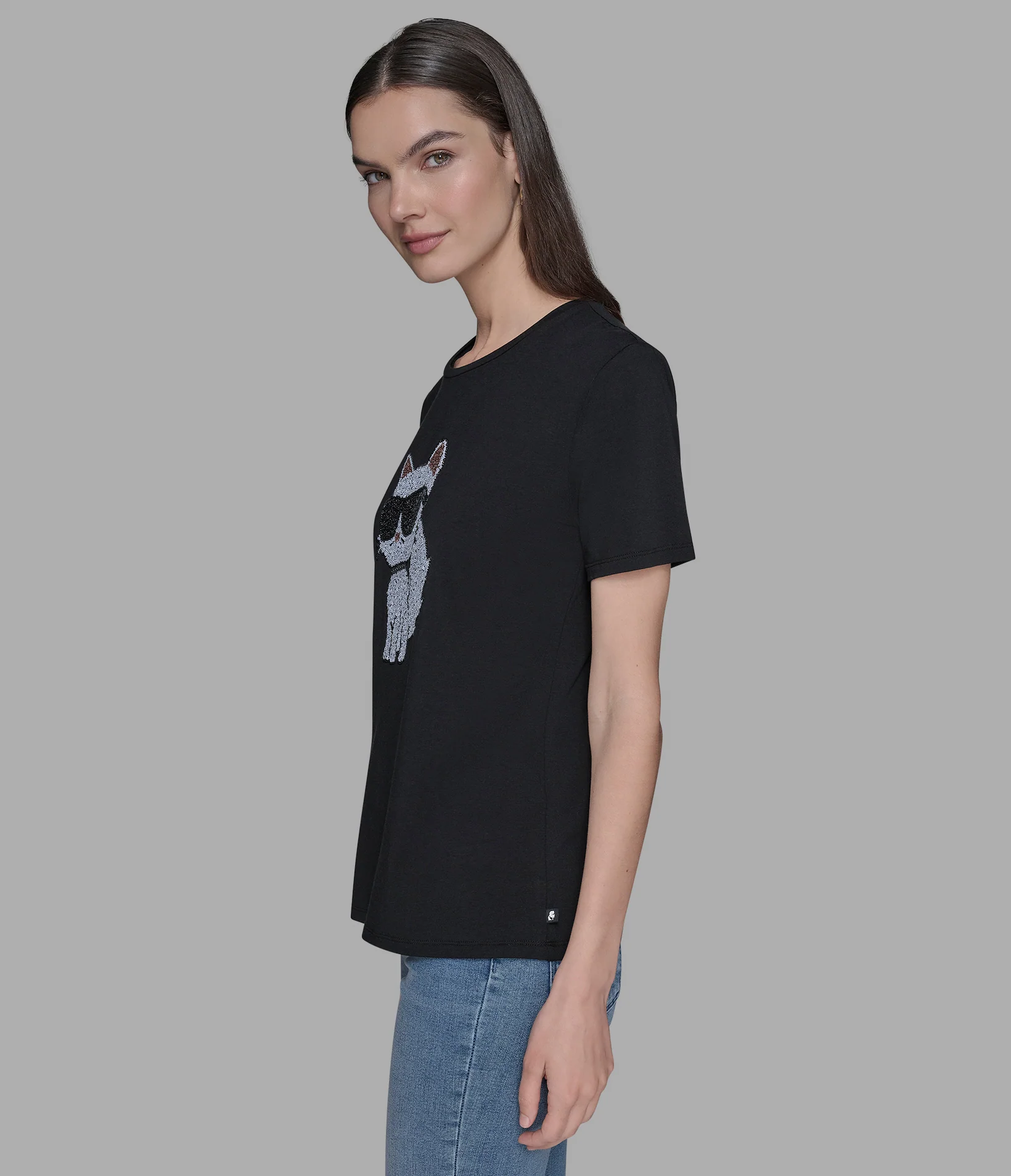 CHOUPETTE SEQUIN LOGO TEE