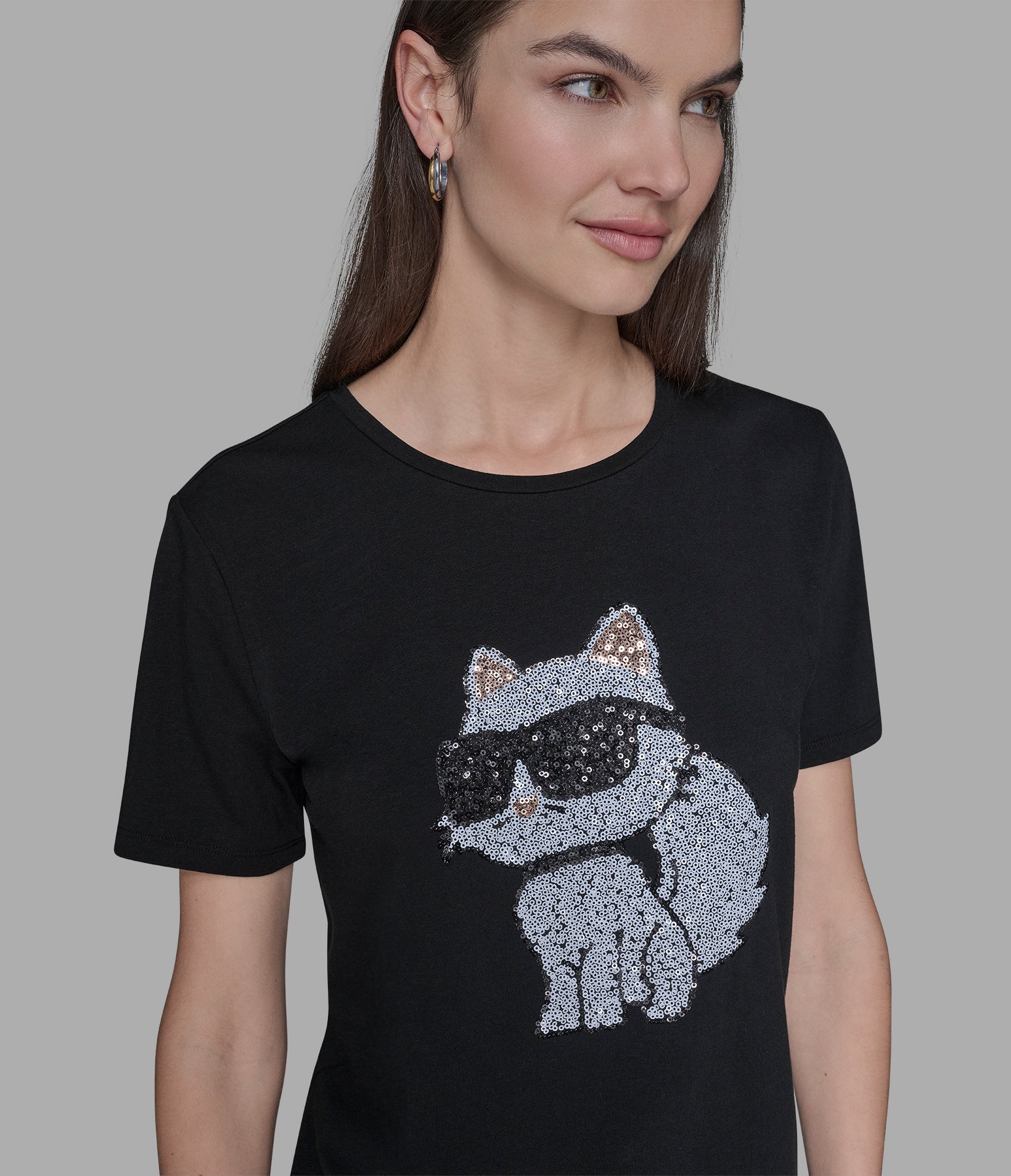 CHOUPETTE SEQUIN LOGO TEE