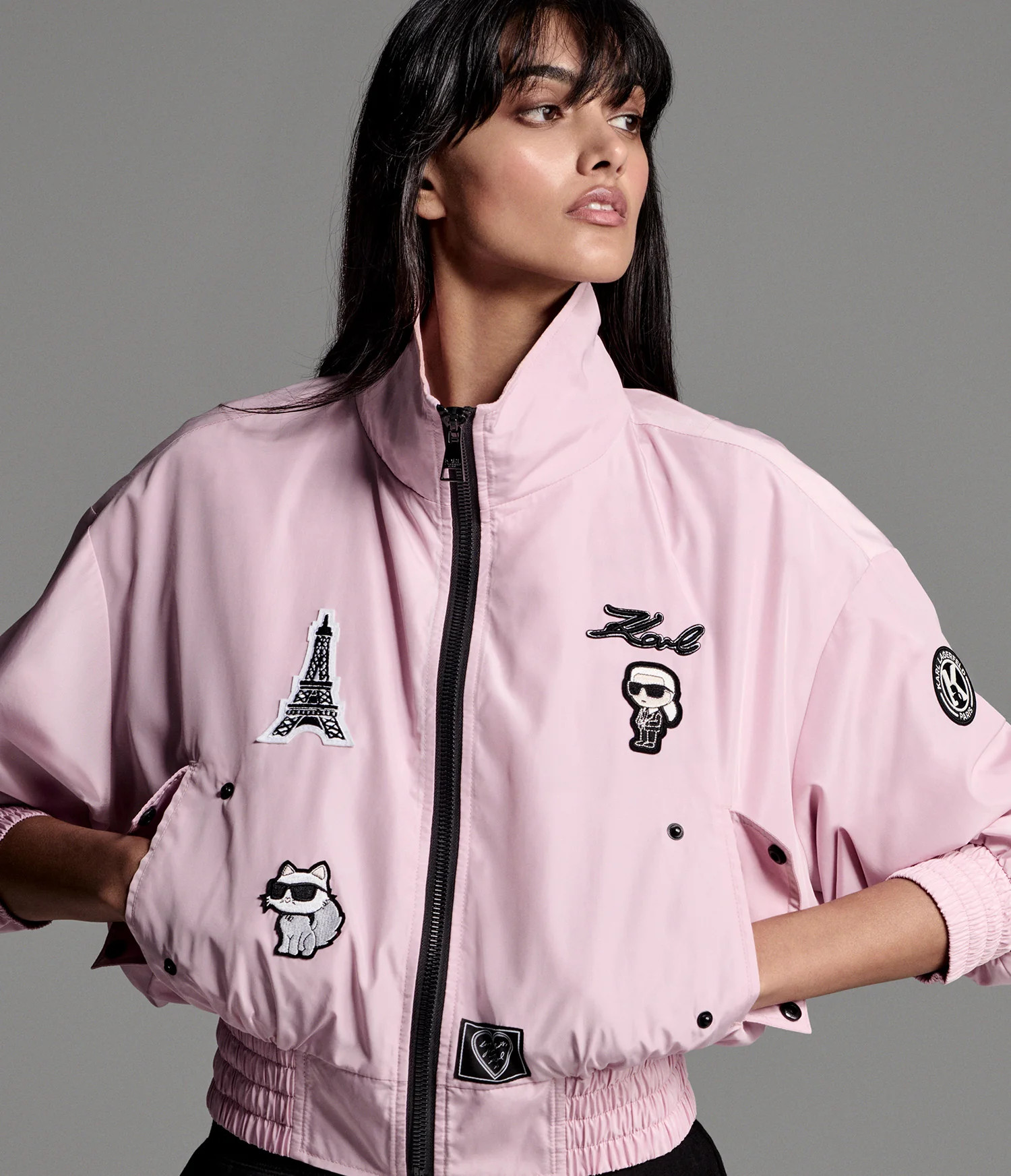PATCH BOMBER JACKET