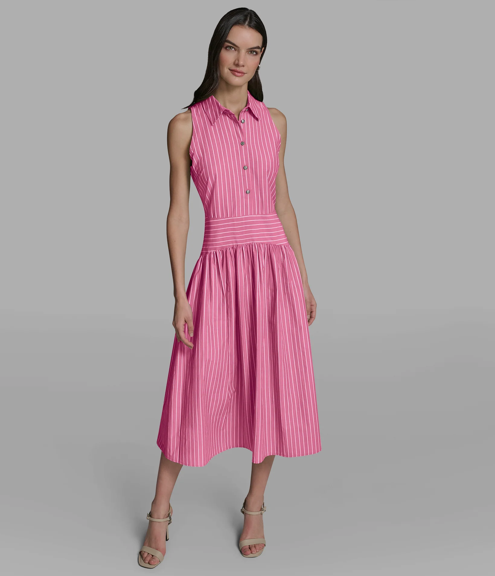 324-cotton-blend-poplin-striped-midi-shirt-dress-1.webp COTTON-BLEND POPLIN STRIPED MIDI SHIRT DRESS