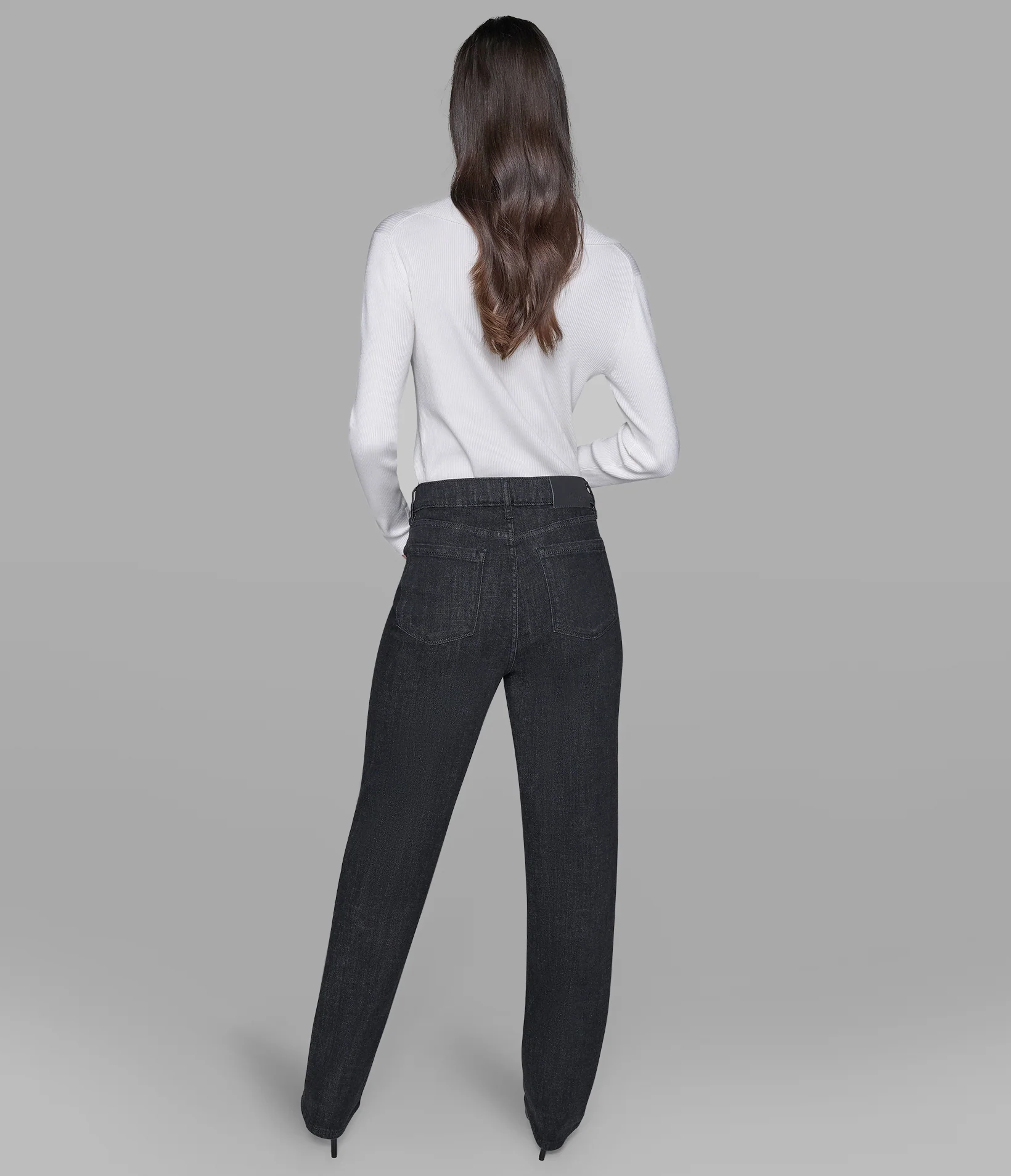 RHINESTONE TRIM JEAN