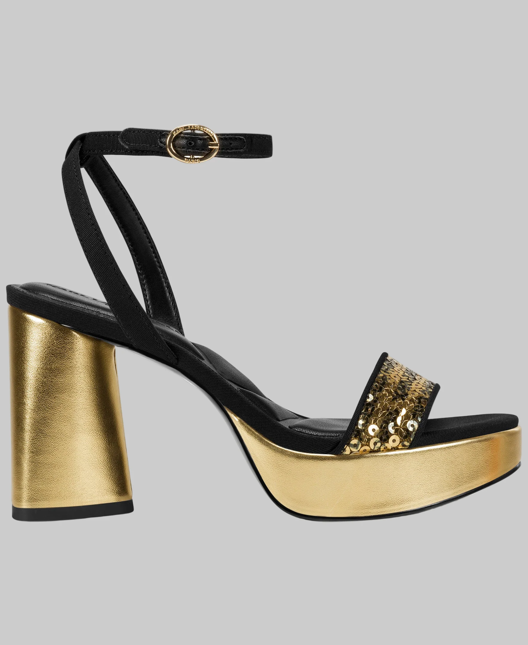 HADEN LOGO SEQUIN PLATFORM HEEL