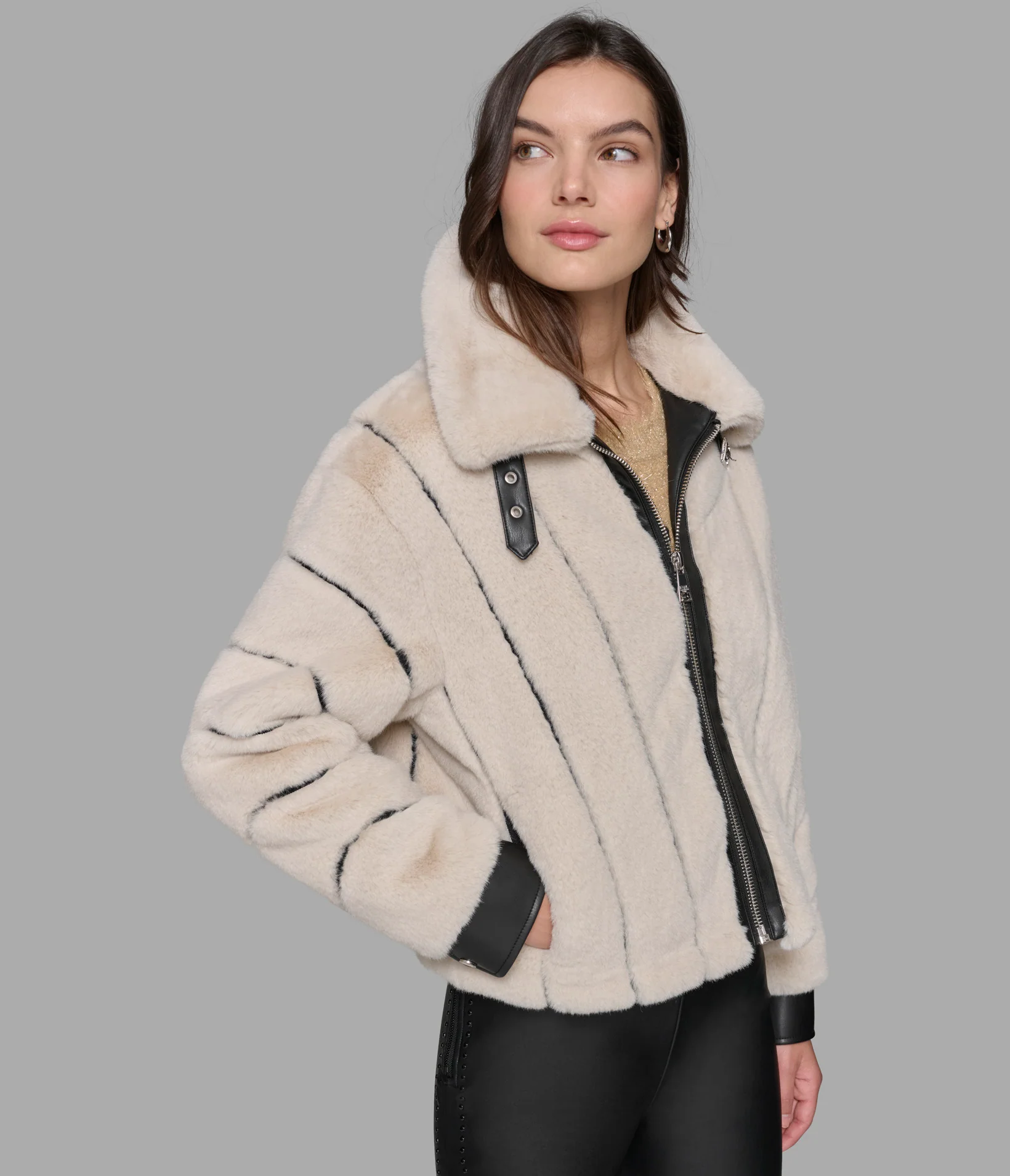 3501-channel-faux-mink-and-pu-bomber-1.webp CHANNEL FAUX MINK AND PU BOMBER