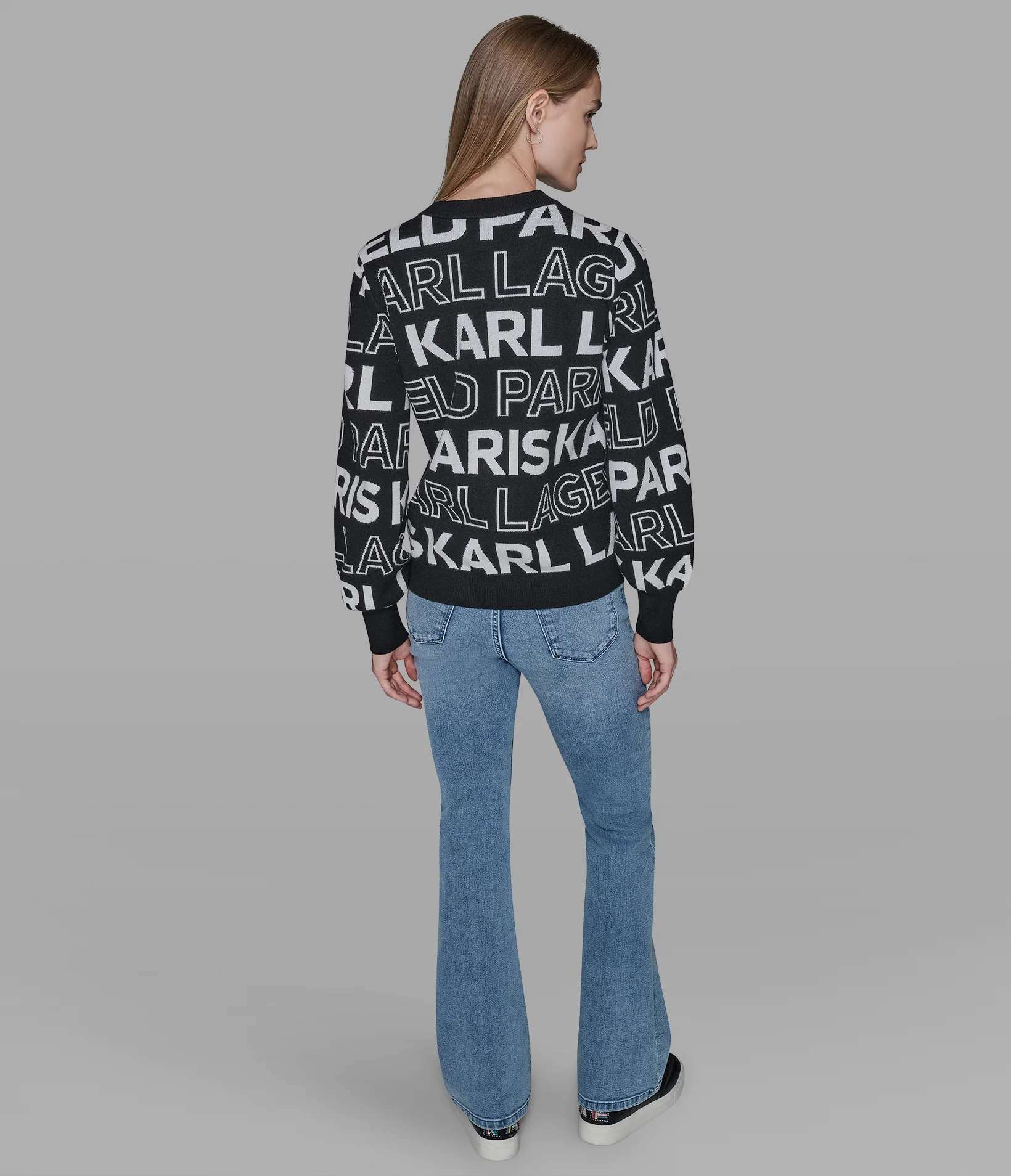 LOGO EMBELLISHED SWEATER