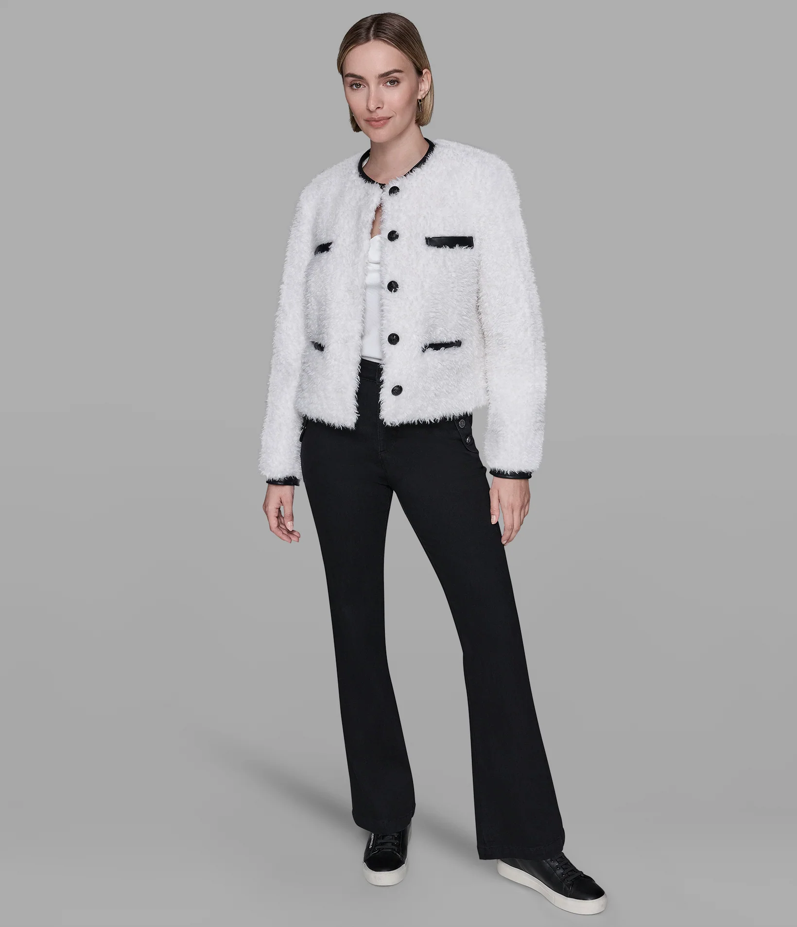 FAUX SHEARLING COAT