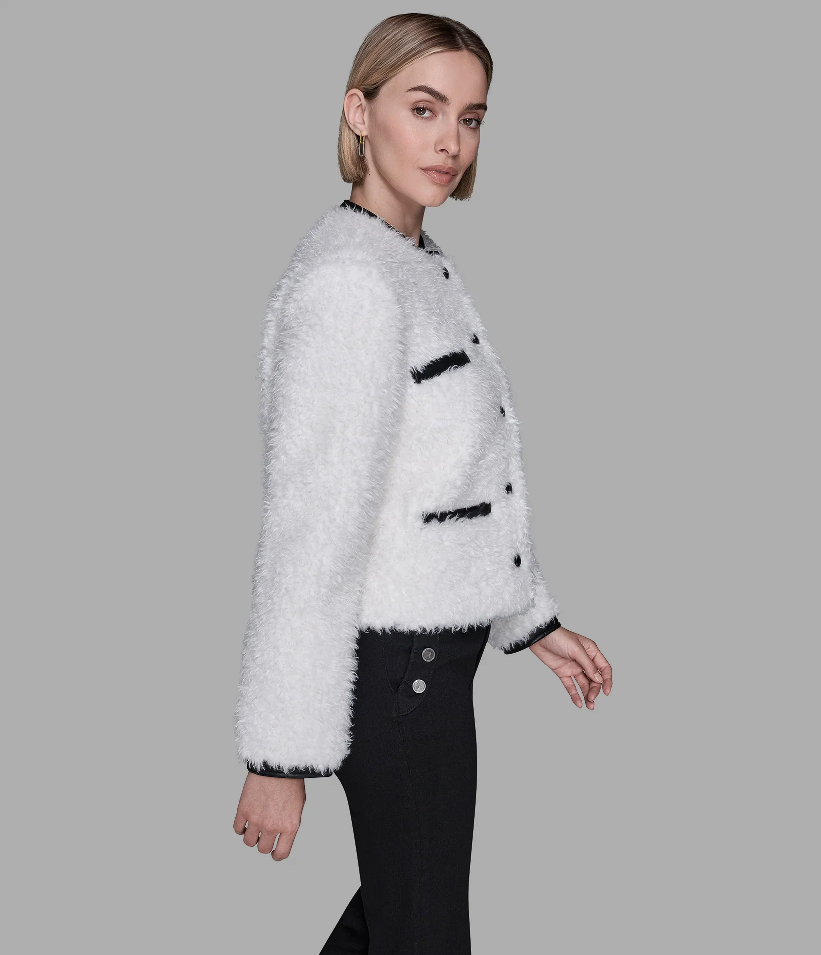 FAUX SHEARLING COAT