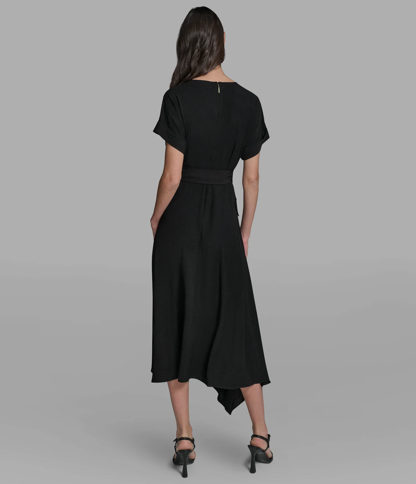 MIDI HI-LOW UTILITY DRESS