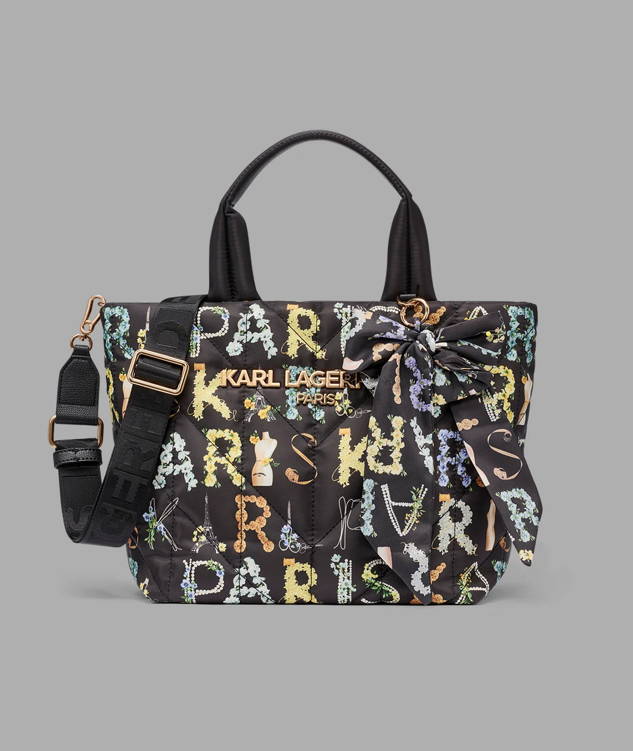 VOYAGE NYLON TOTE WITH BOW