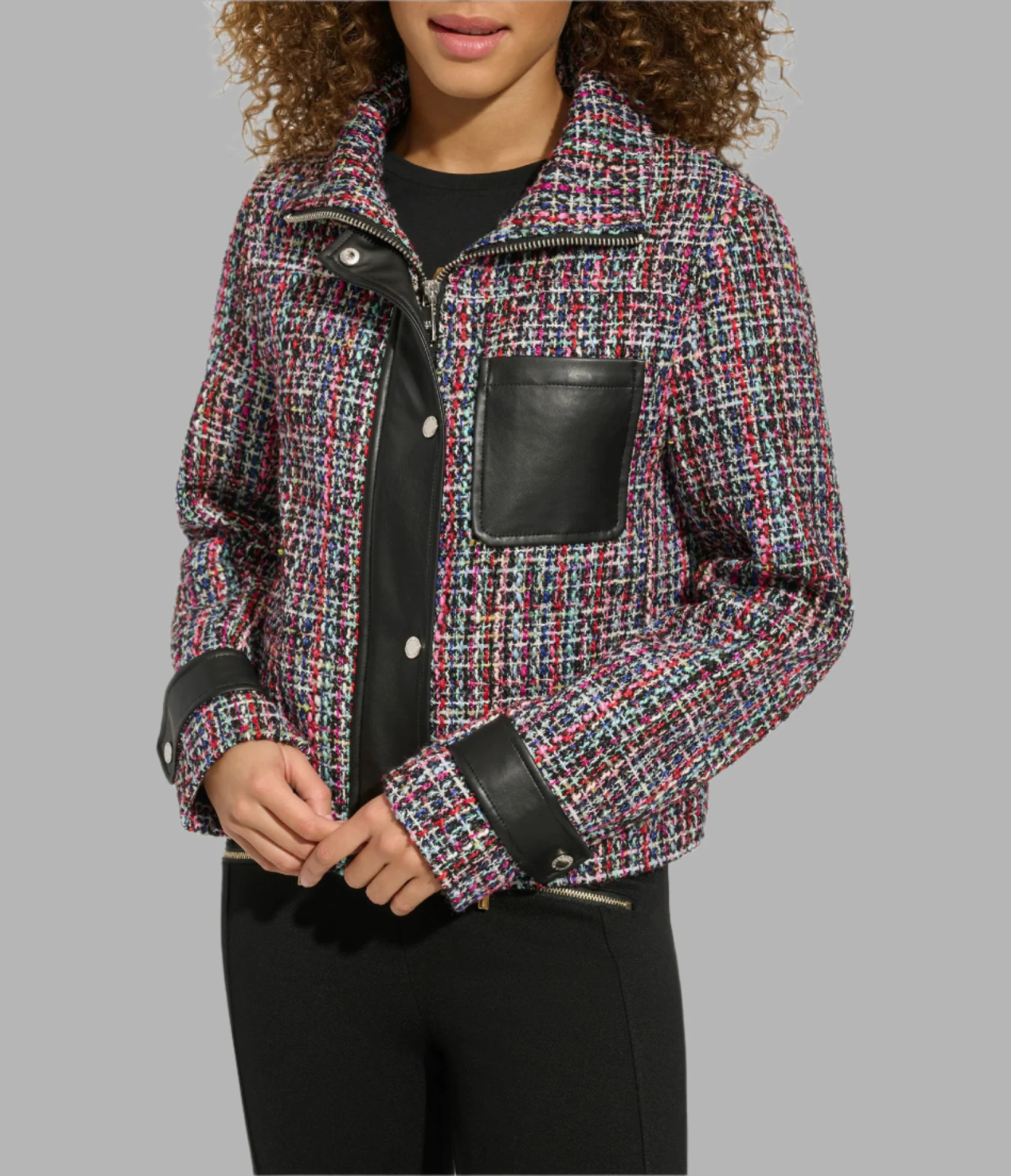 4216-tweed-and-faux-leather-front-zip-jacket-1.webp TWEED AND FAUX LEATHER FRONT ZIP JACKET