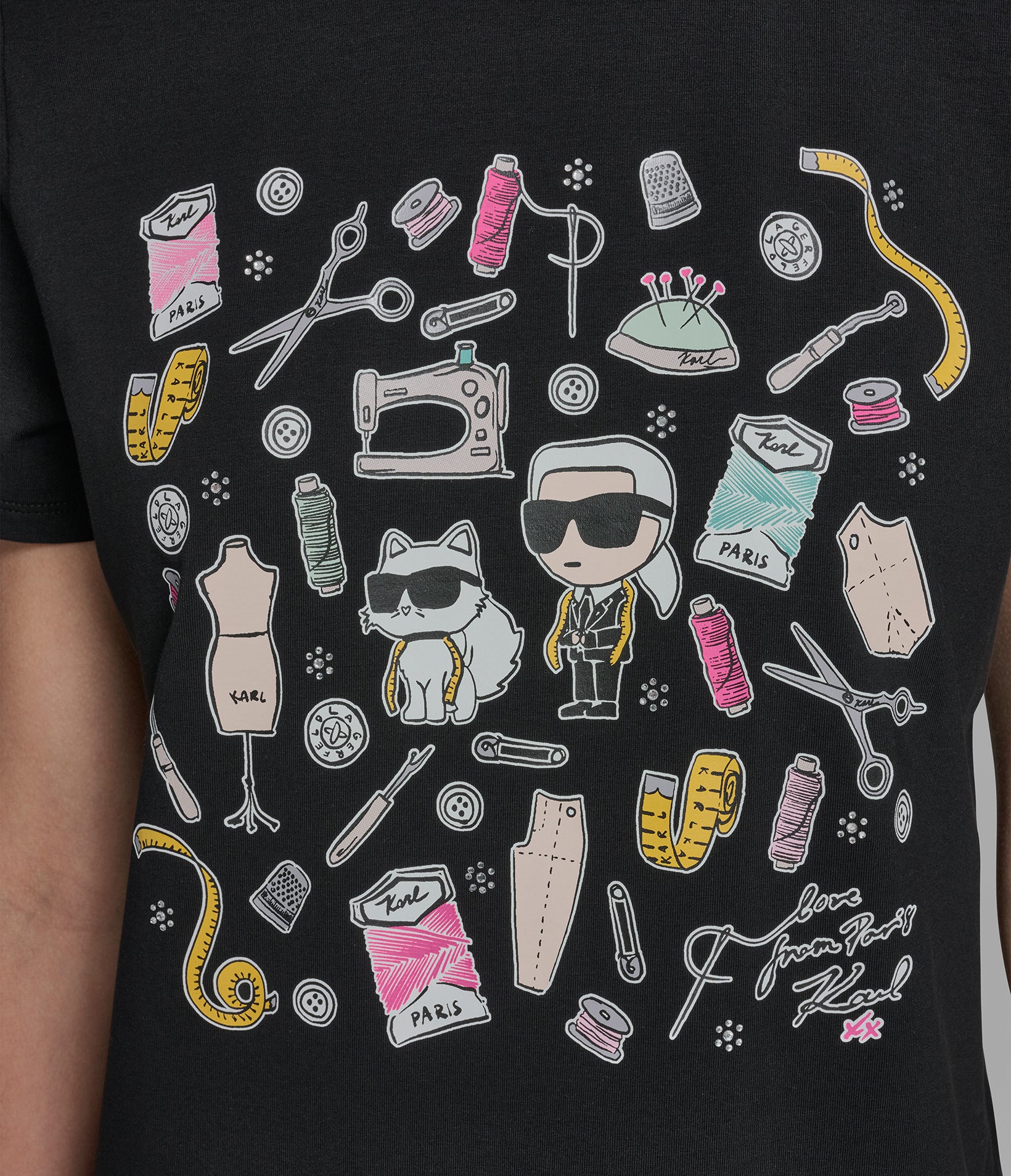 4526-cotton-jersey-karl-et-choupette-whimsy-tee-6.jpg COTTON JERSEY KARL ET CHOUPETTE WHIMSY TEE