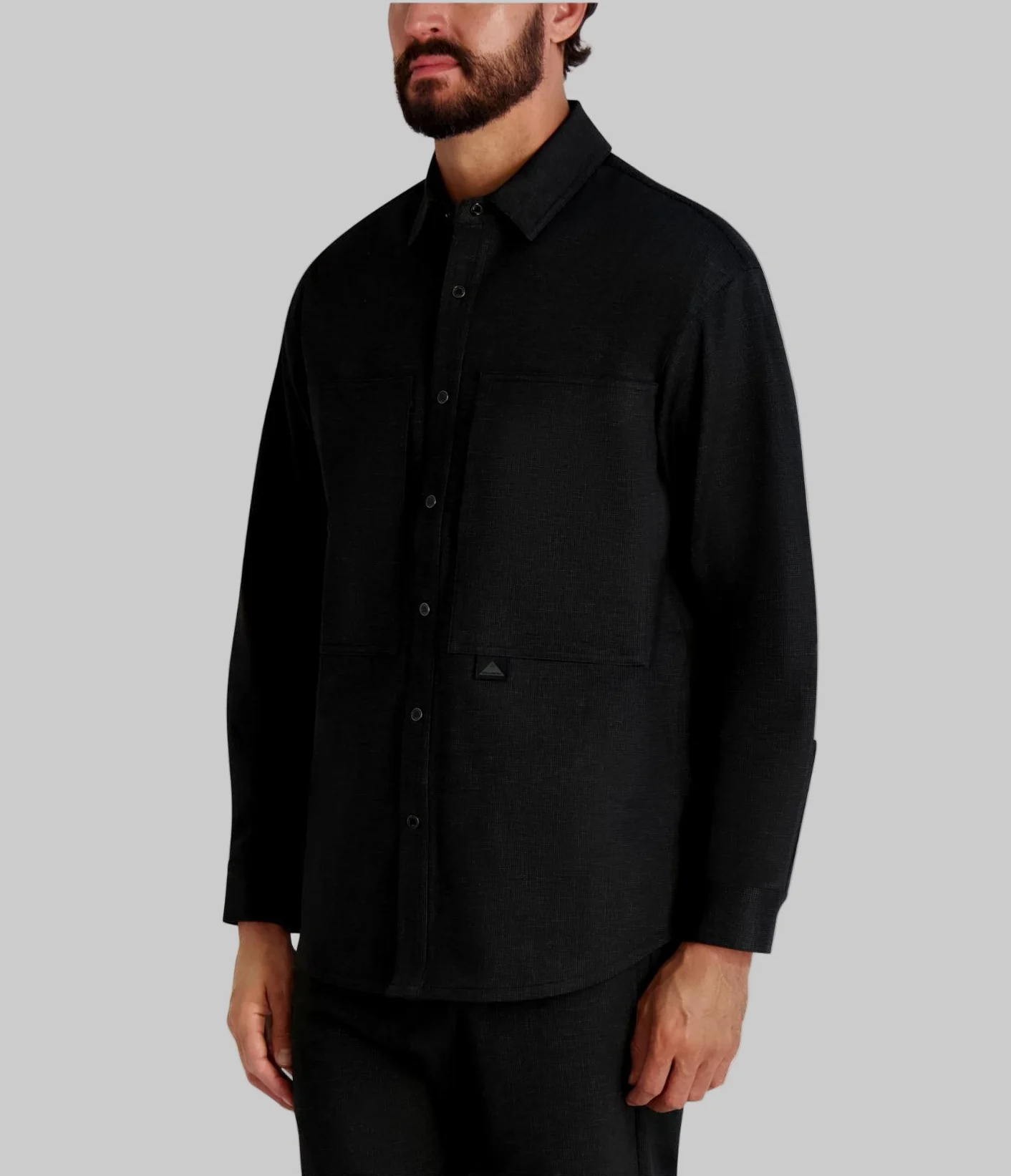 HOUNDSTOOTH UTILITY SHIRT JACKET