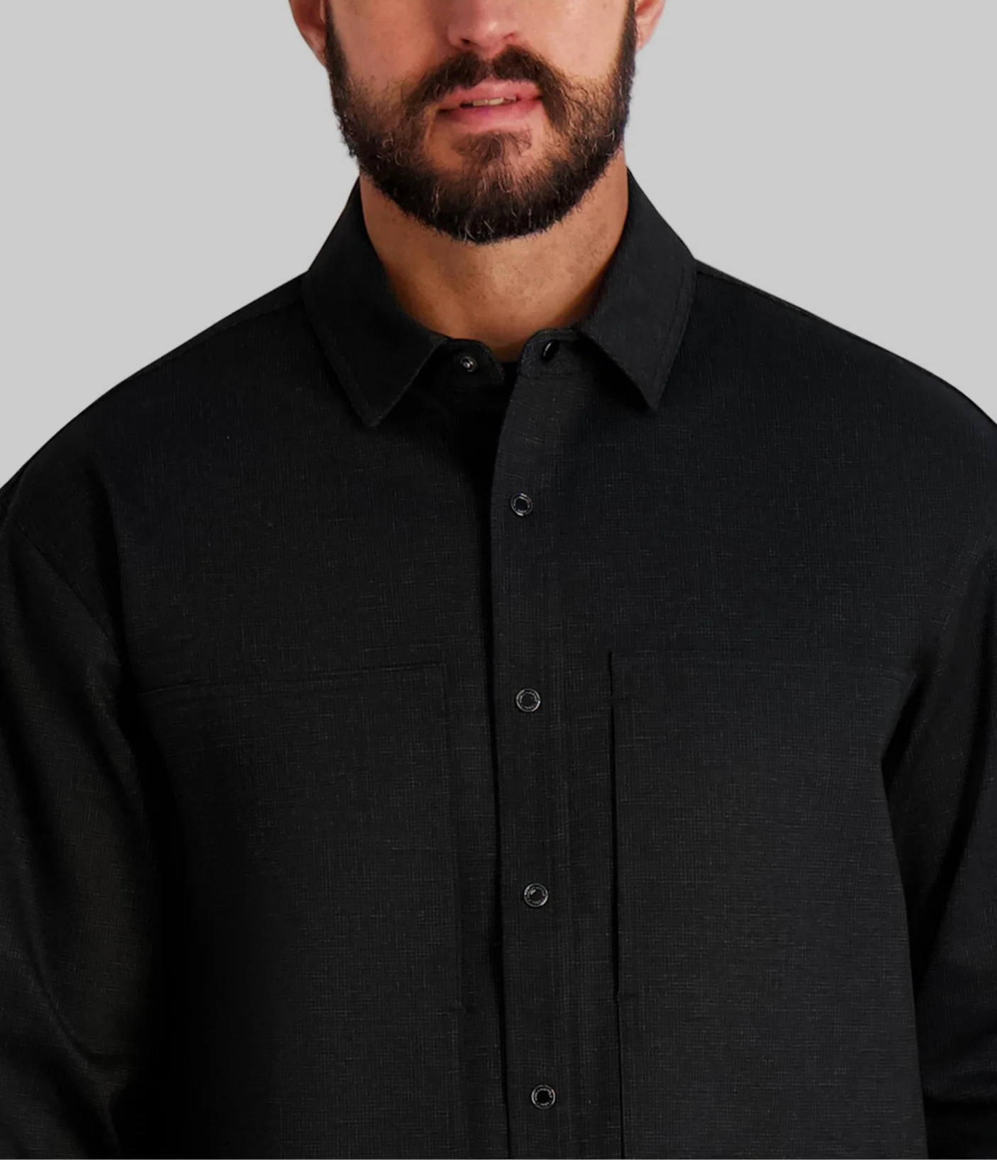 HOUNDSTOOTH UTILITY SHIRT JACKET