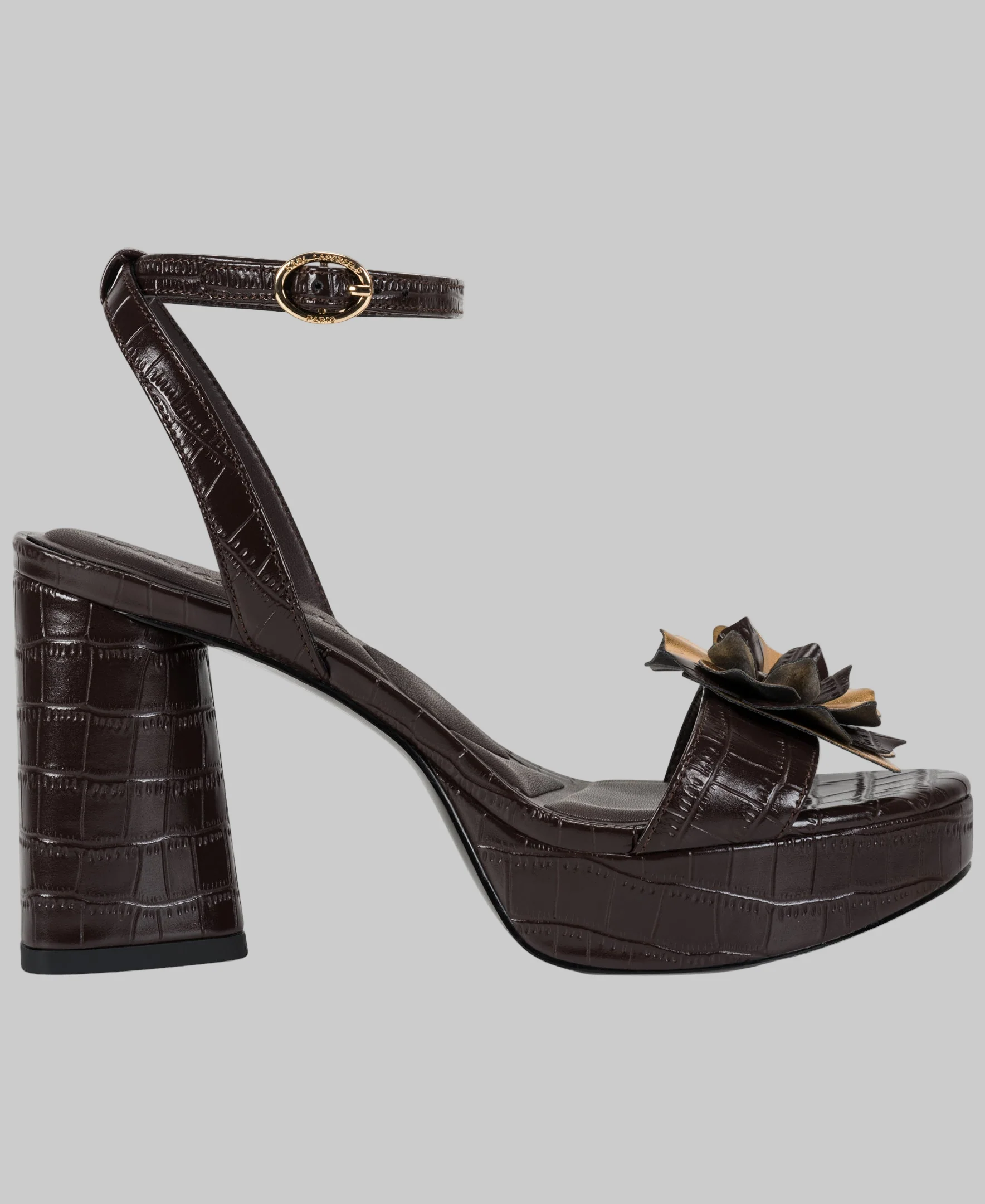 HADEN FLOWER PLATFORM ANKLE STRAP SANDAL