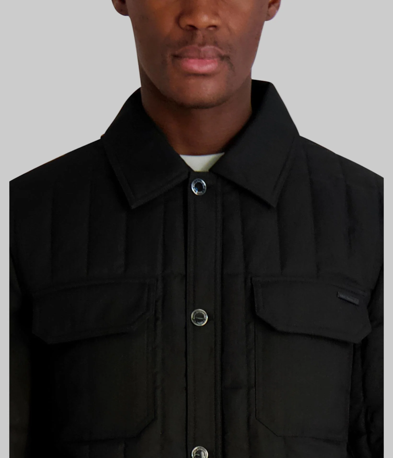 QUILTED SHIRT JACKET